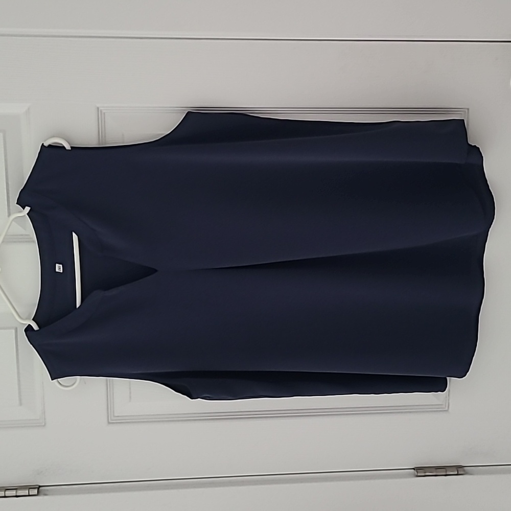 Navy Tank Blouse